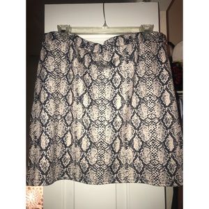 Boohoo+ Snake Print Mini Skirt